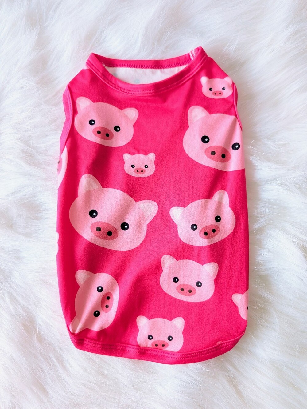 Cutebone Dog Tee, Pigs, New, Medium, Pink Multi-Color
